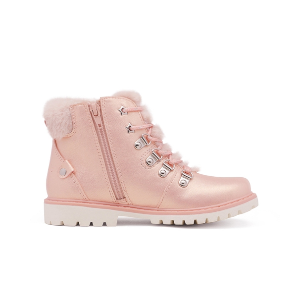 Girls Ankle Fashion Boots - PINK PU - 2